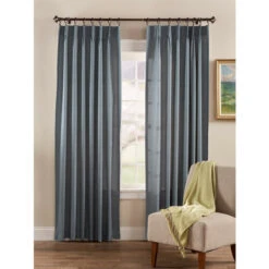 Budget β€οΈ Vermont Country Store Highgate Manor Lined 72 Inch Pinch Pleat Curtains Blue π§¨